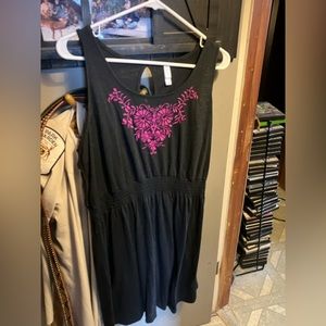 Black knee length dress